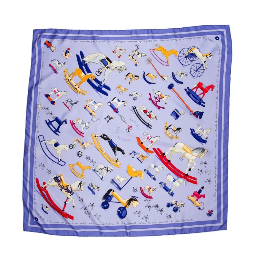 Hermes Raconte-Moi le Cheval Silk Scarf 90cm